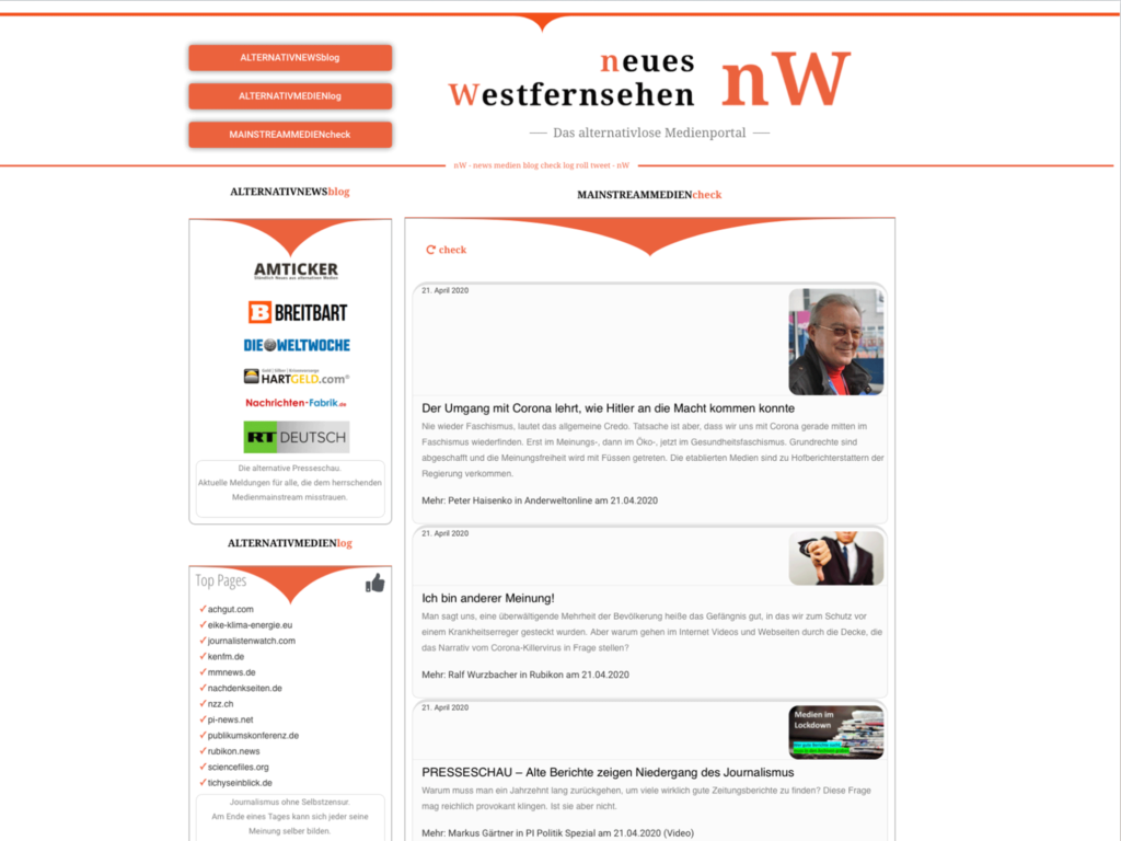 neue Westfernsehen nW Medienportal